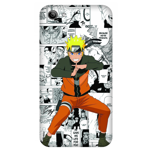 Naruto standing with a manga art Case Vivo Y81i