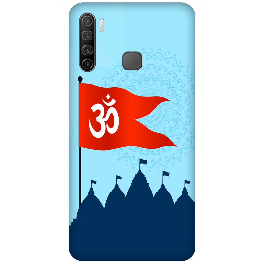 Om Flag Over Temples Case Infinix S5