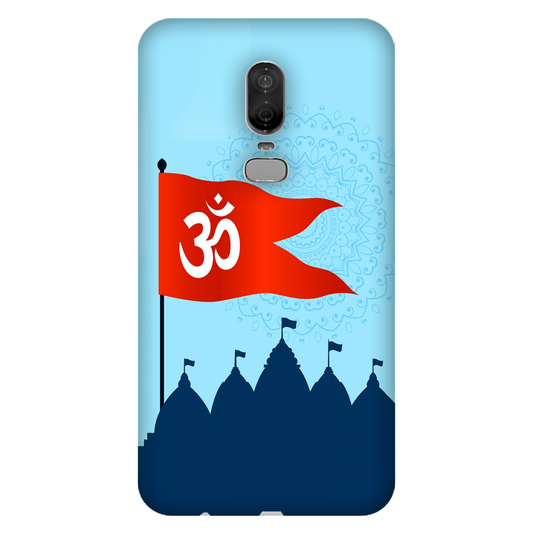 Om Flag Over Temples Case OnePlus 6