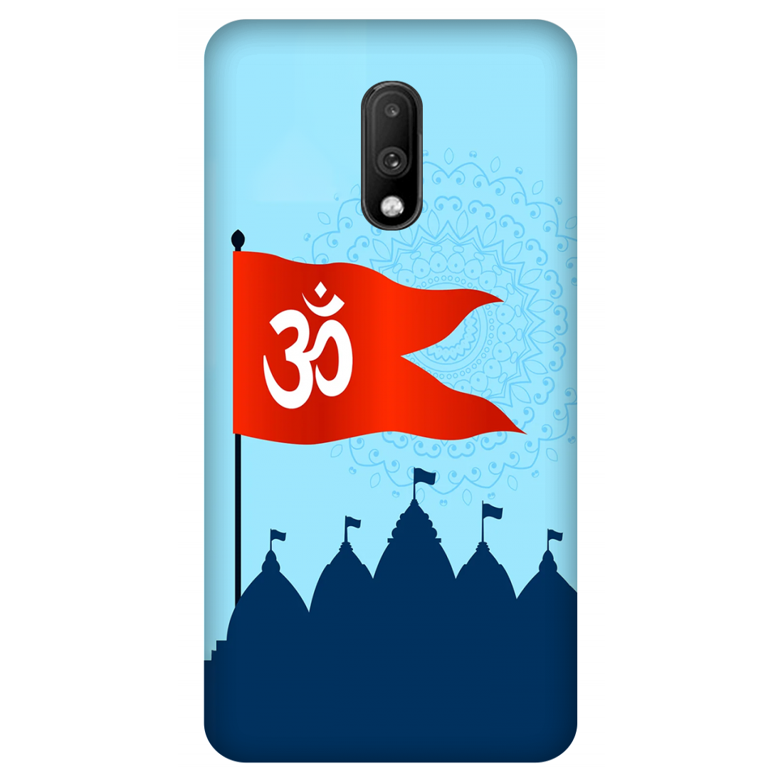 Om Flag Over Temples Case OnePlus 7