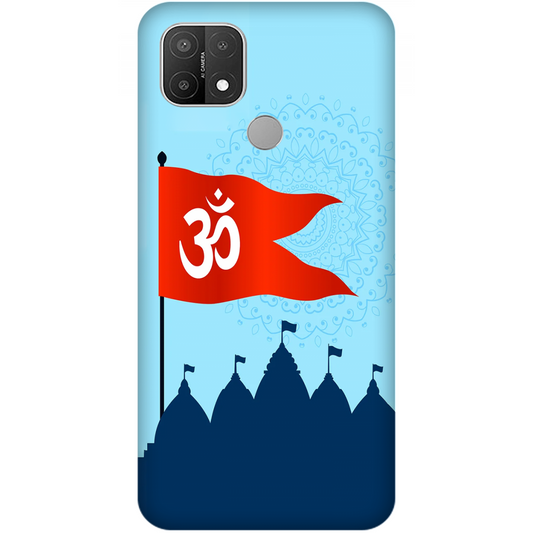 Om Flag Over Temples Case Oppo A15