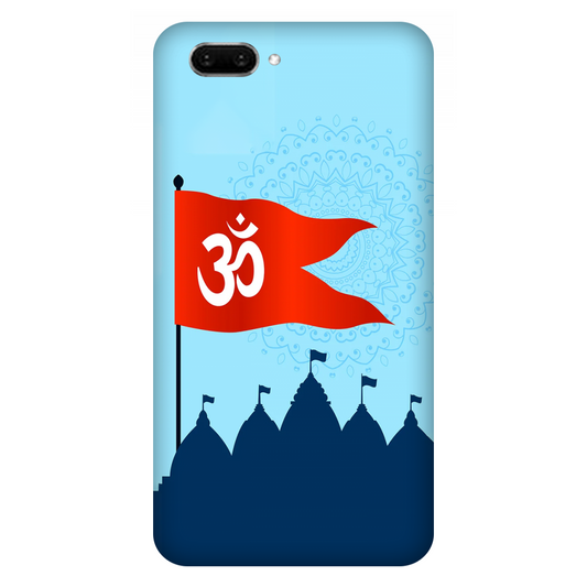 Om Flag Over Temples Case Oppo A5 (Without Fingerprint)