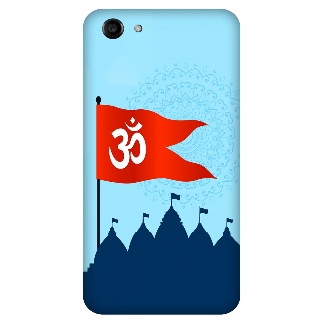 Om Flag Over Temples Case Oppo A75s