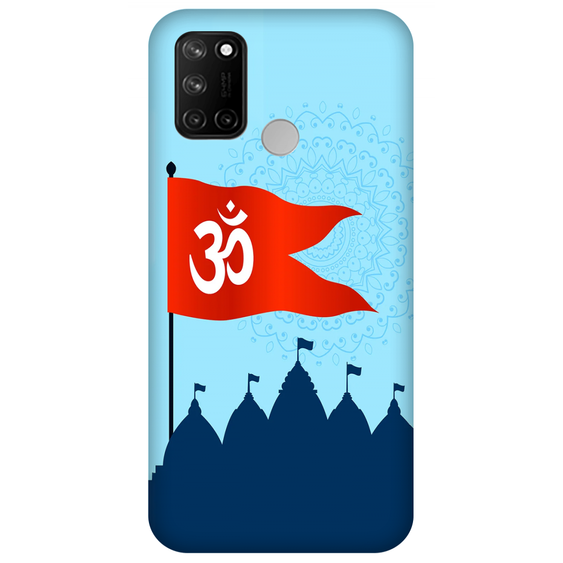 Om Flag Over Temples Case Realme 7i