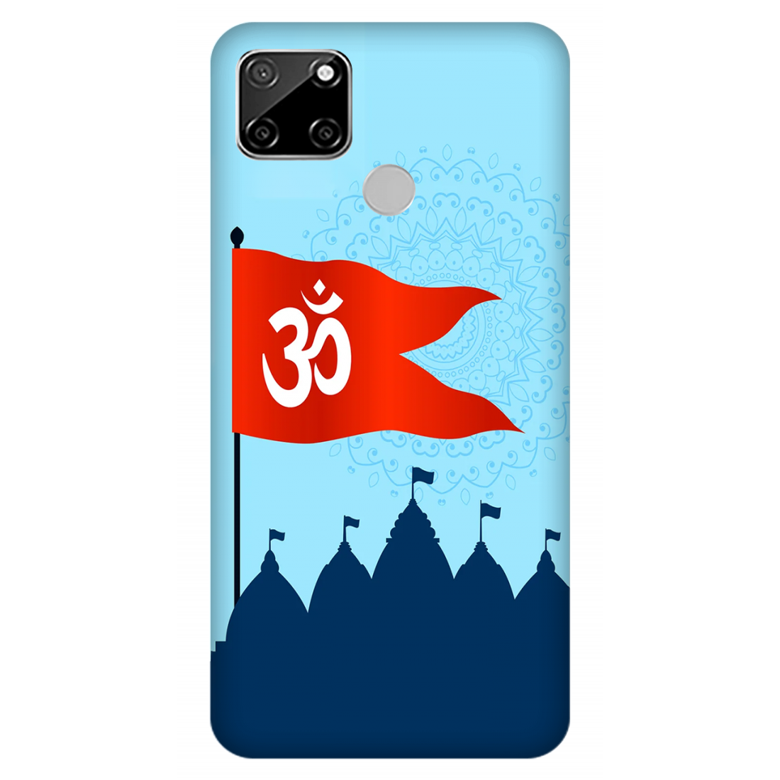 Om Flag Over Temples Case Realme C12