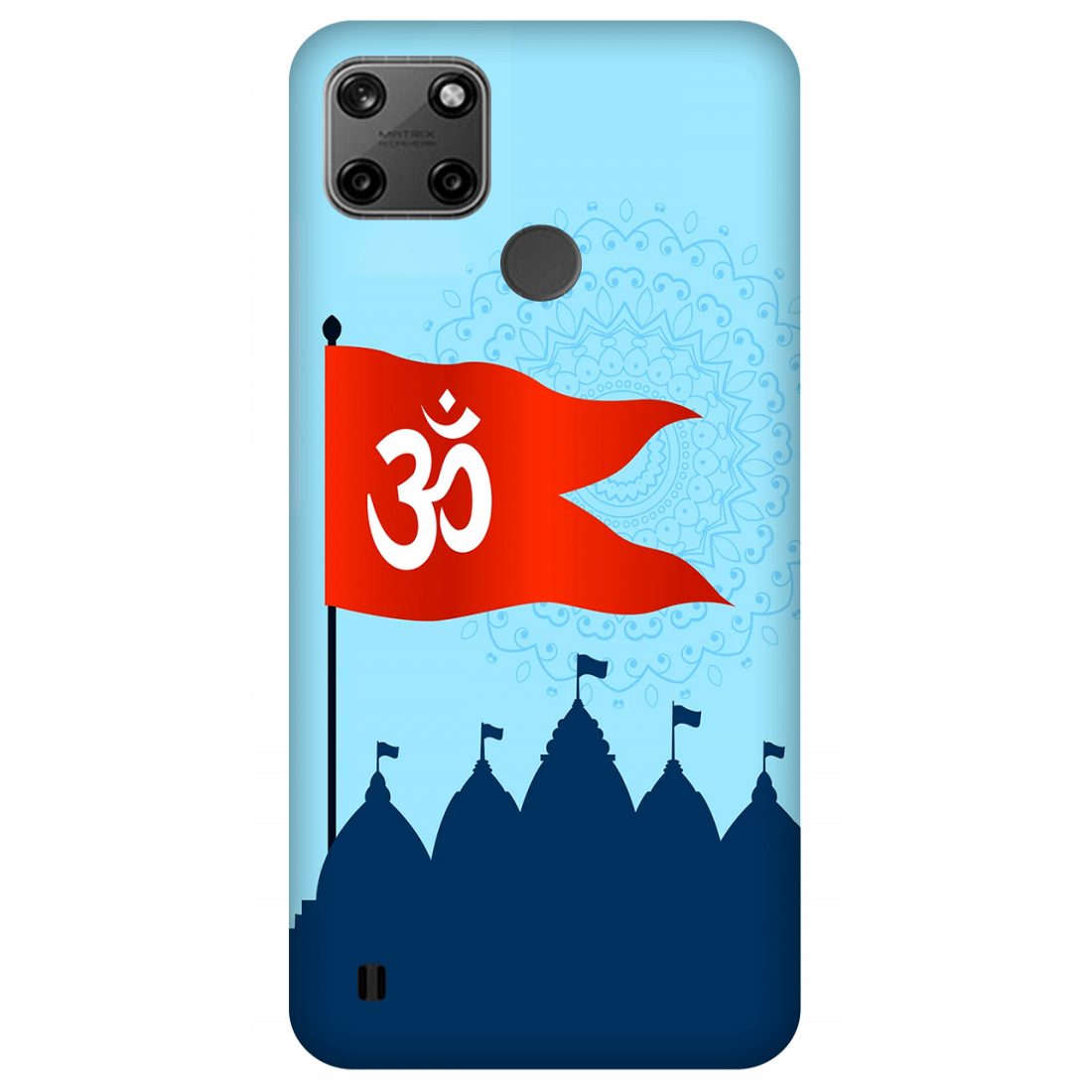 Om Flag Over Temples Case Realme C25Y