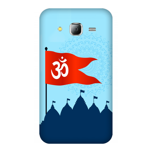 Om Flag Over Temples Case Samsung Galaxy J7(2015)