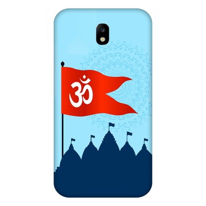 Om Flag Over Temples Case Samsung Galaxy J7(2017)