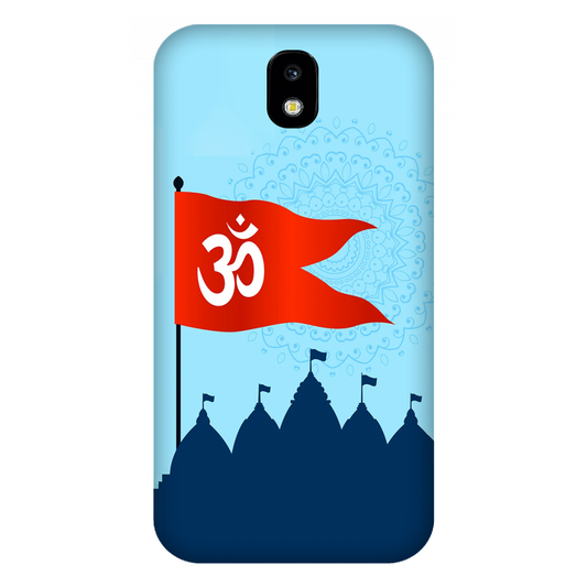 Om Flag Over Temples Case Samsung Galaxy J7 Pro