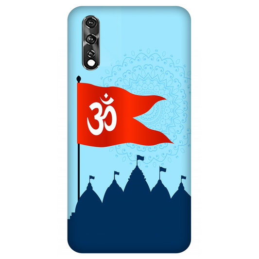 Om Flag Over Temples Case Vivo Z1X