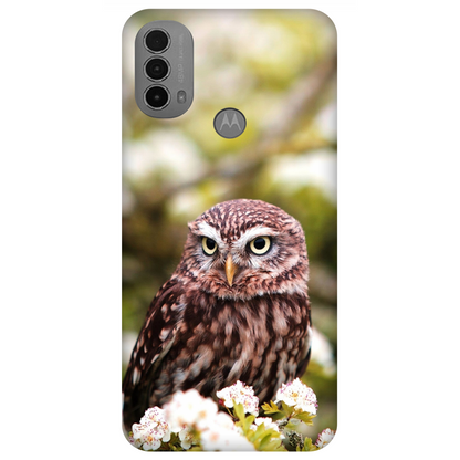 Owl Amidst Blossoms Case Motorola E40