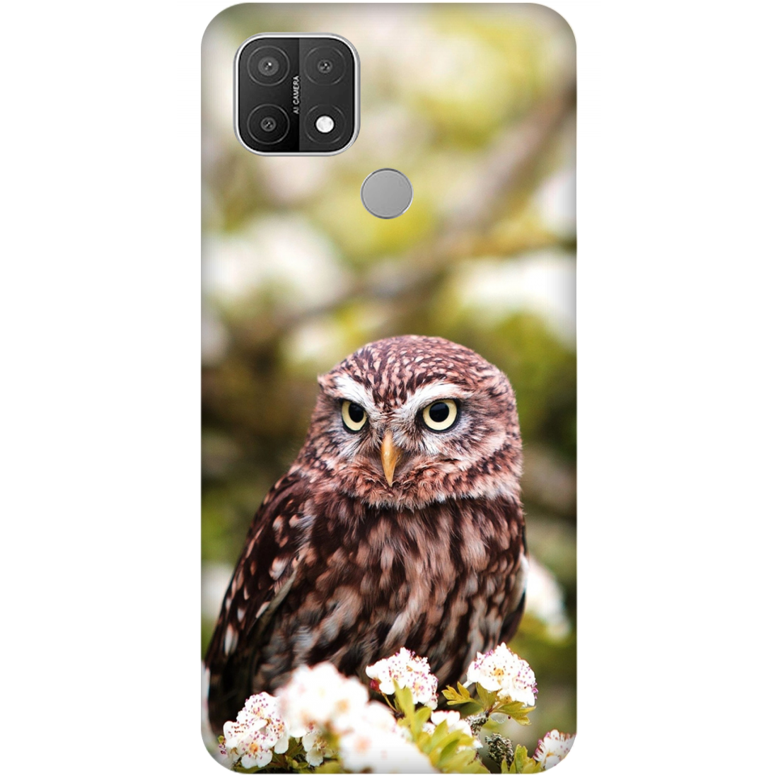 Owl Amidst Blossoms Case Oppo A15