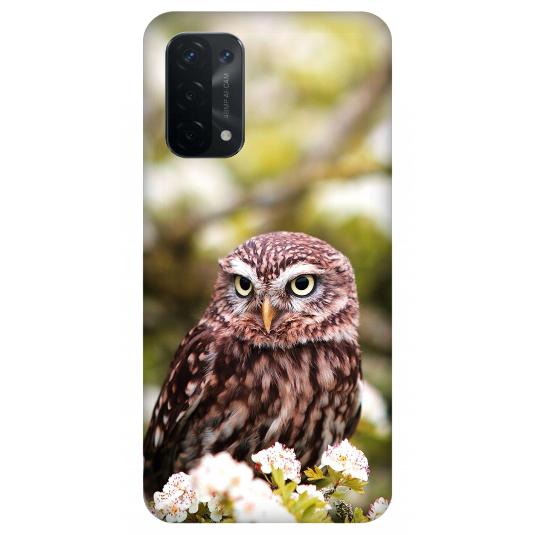 Owl Amidst Blossoms Case Oppo A54 5G