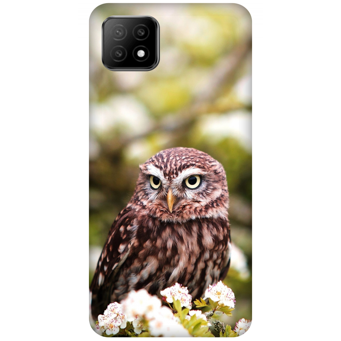 Owl Amidst Blossoms Case Oppo A72 5G