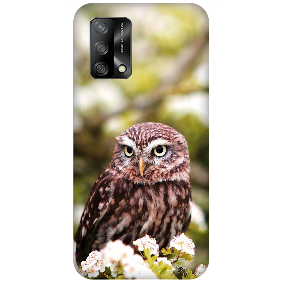 Owl Amidst Blossoms Case Oppo A74