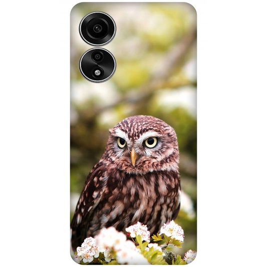 Owl Amidst Blossoms Case Oppo A78 4G