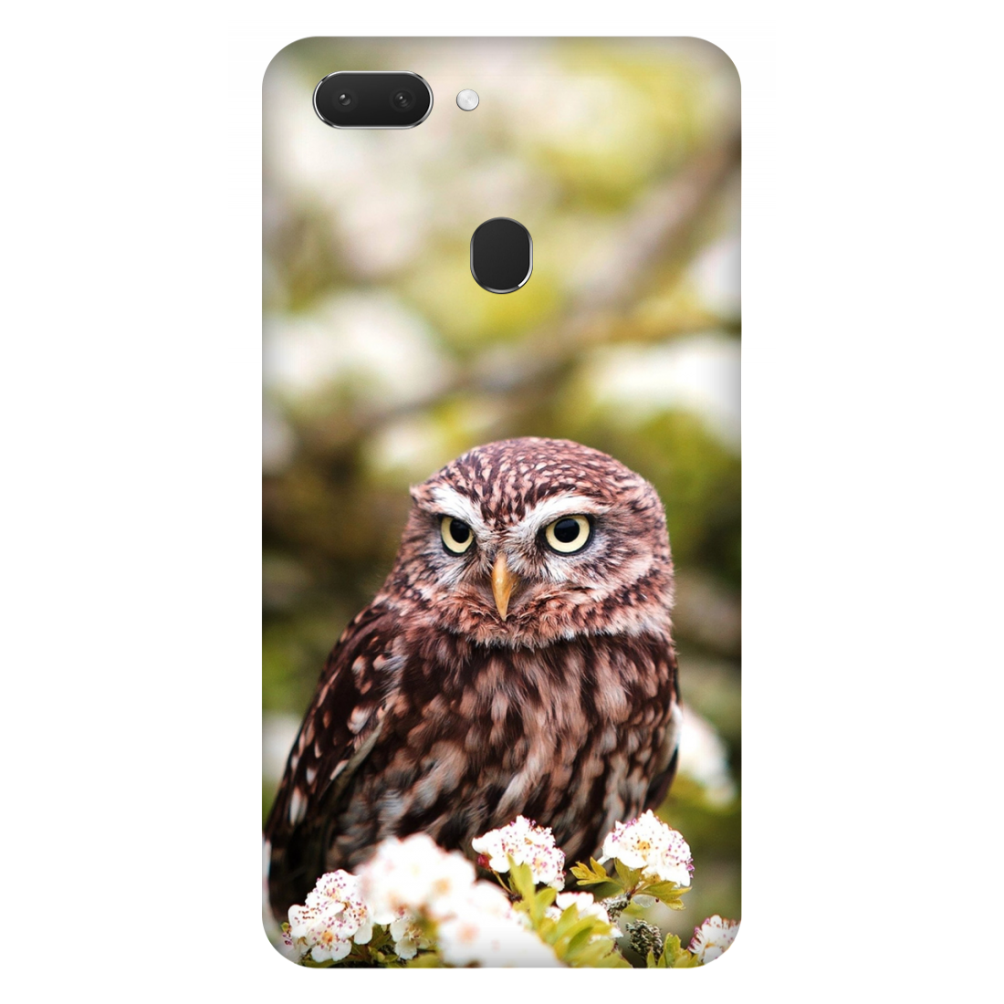 Owl Amidst Blossoms Case Realme 2