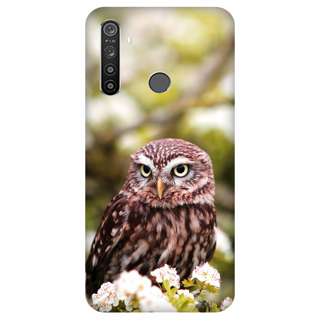 Owl Amidst Blossoms Case Realme 5