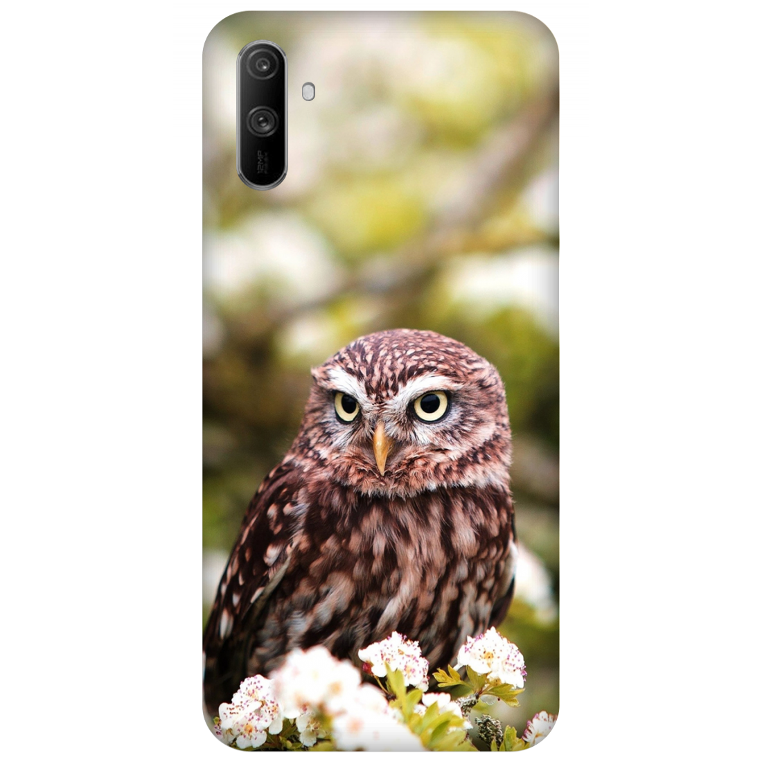 Owl Amidst Blossoms Case Realme C3