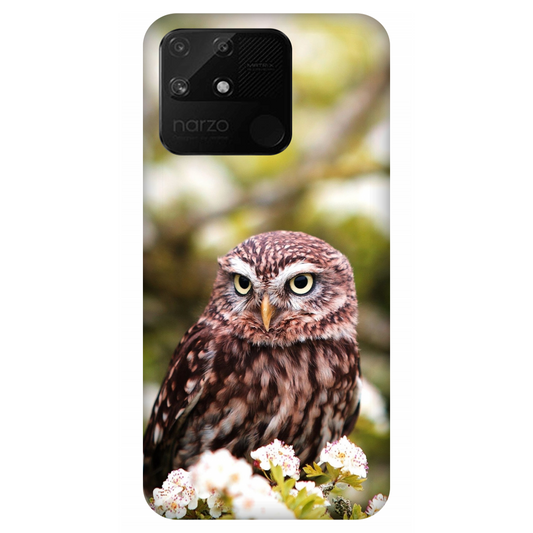 Owl Amidst Blossoms Case Realme Narzo 50A