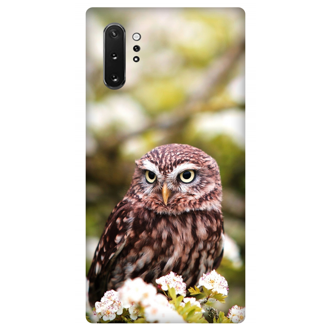 Owl Amidst Blossoms Case Samsung Galaxy Note 10 Plus