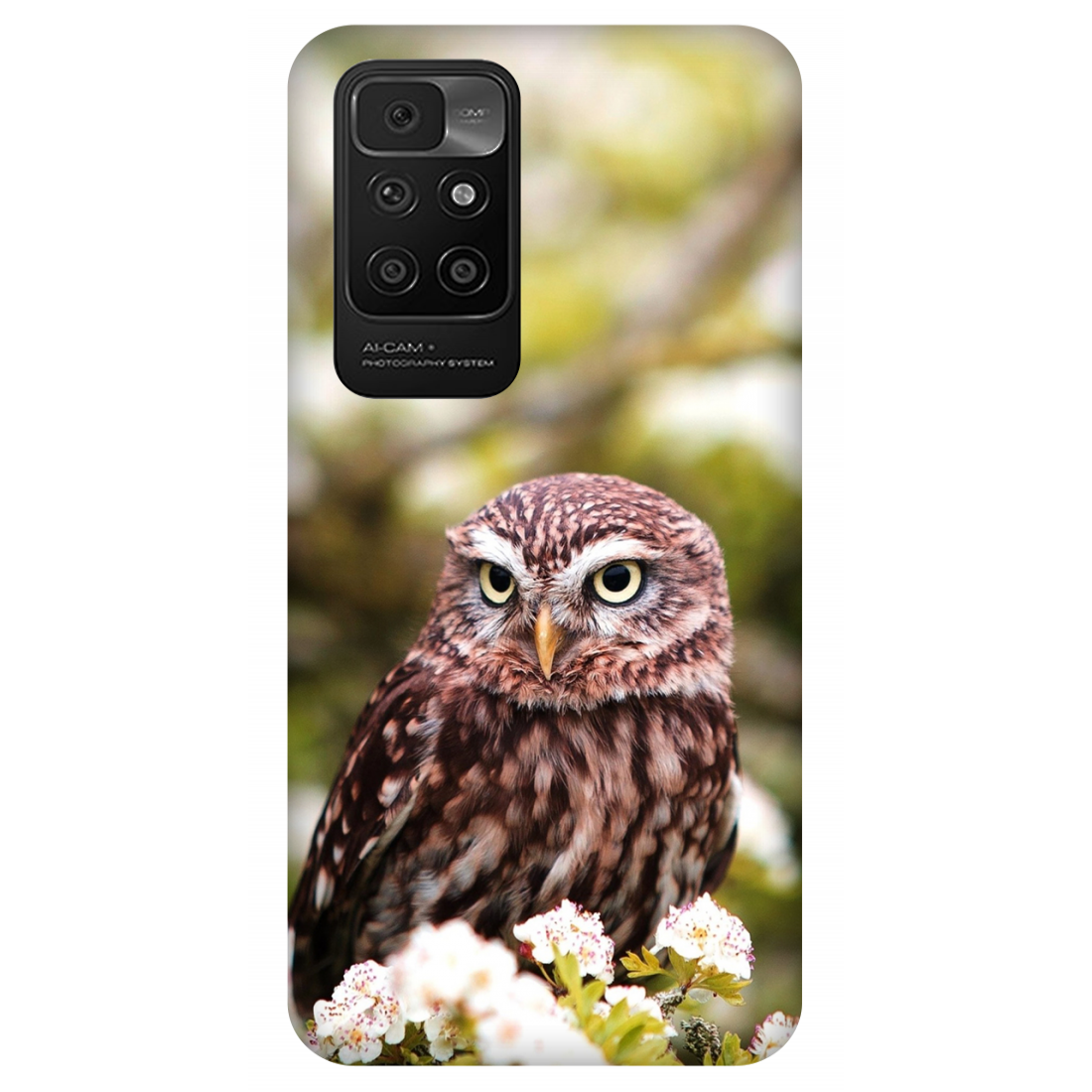 Owl Amidst Blossoms Case Xiaomi Redmi 10