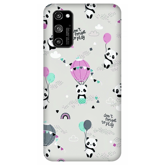 Playful Pandas and Balloons Case Honor V30 Pro 5G