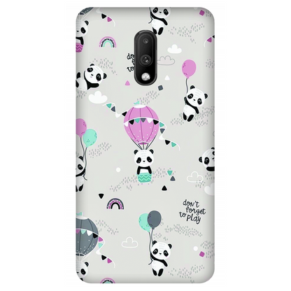 Playful Pandas and Balloons Case OnePlus 7