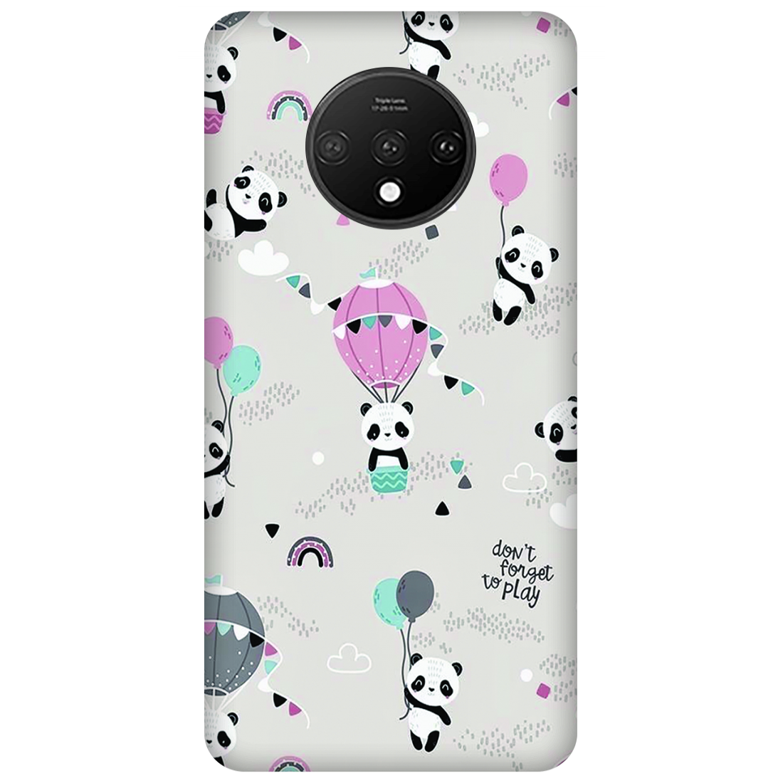 Playful Pandas and Balloons Case OnePlus 7T