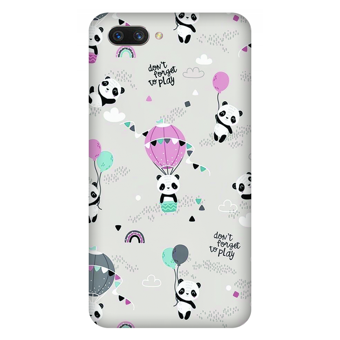 Playful Pandas and Balloons Case Oppo A3s