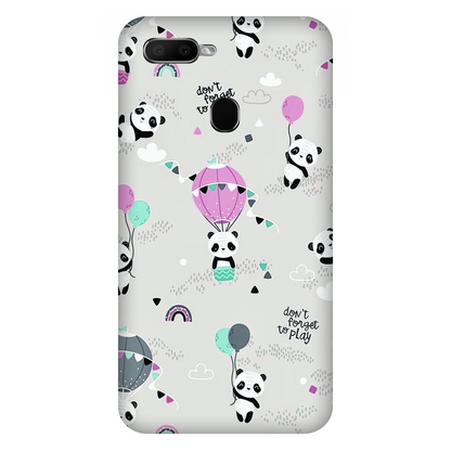 Playful Pandas and Balloons Case Oppo A5s