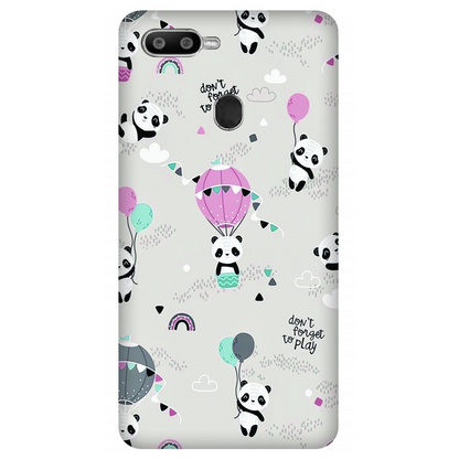 Playful Pandas and Balloons Case Oppo F9