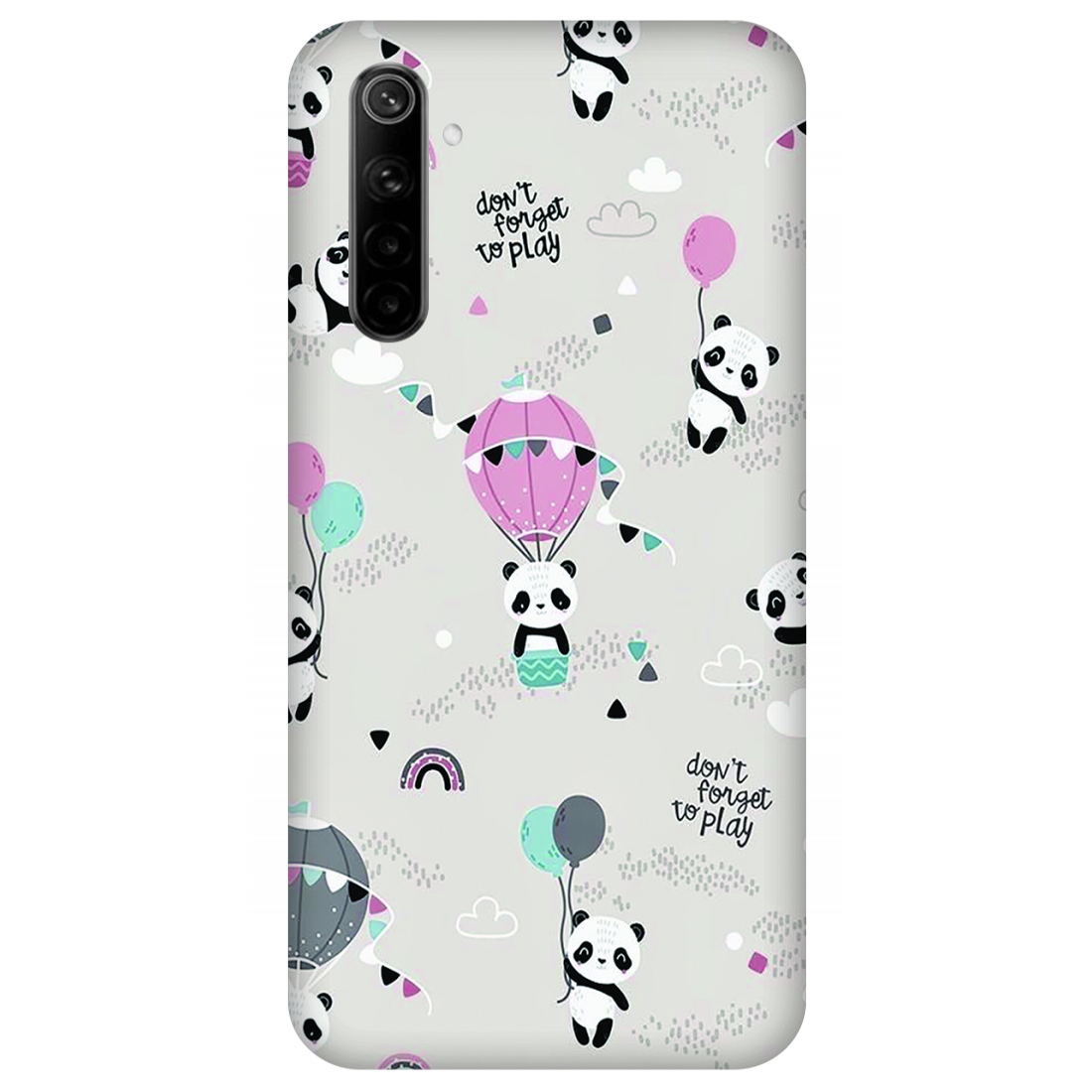 Playful Pandas and Balloons Case Realme 6S