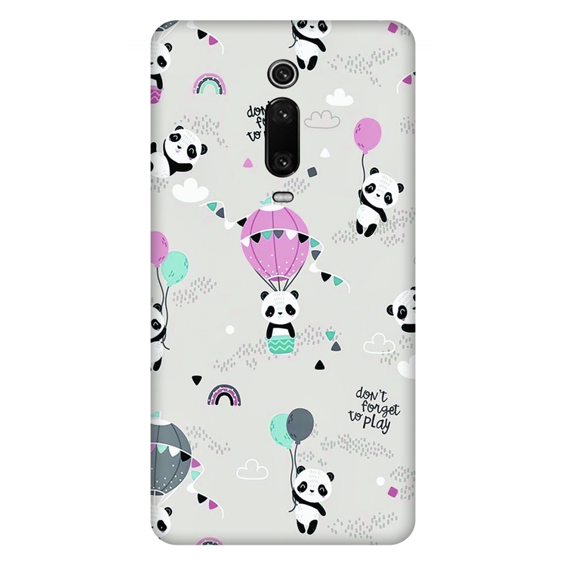 Playful Pandas and Balloons Case Redmi K20