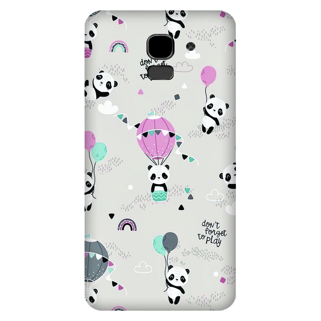 Playful Pandas and Balloons Case Samsung Galaxy J6