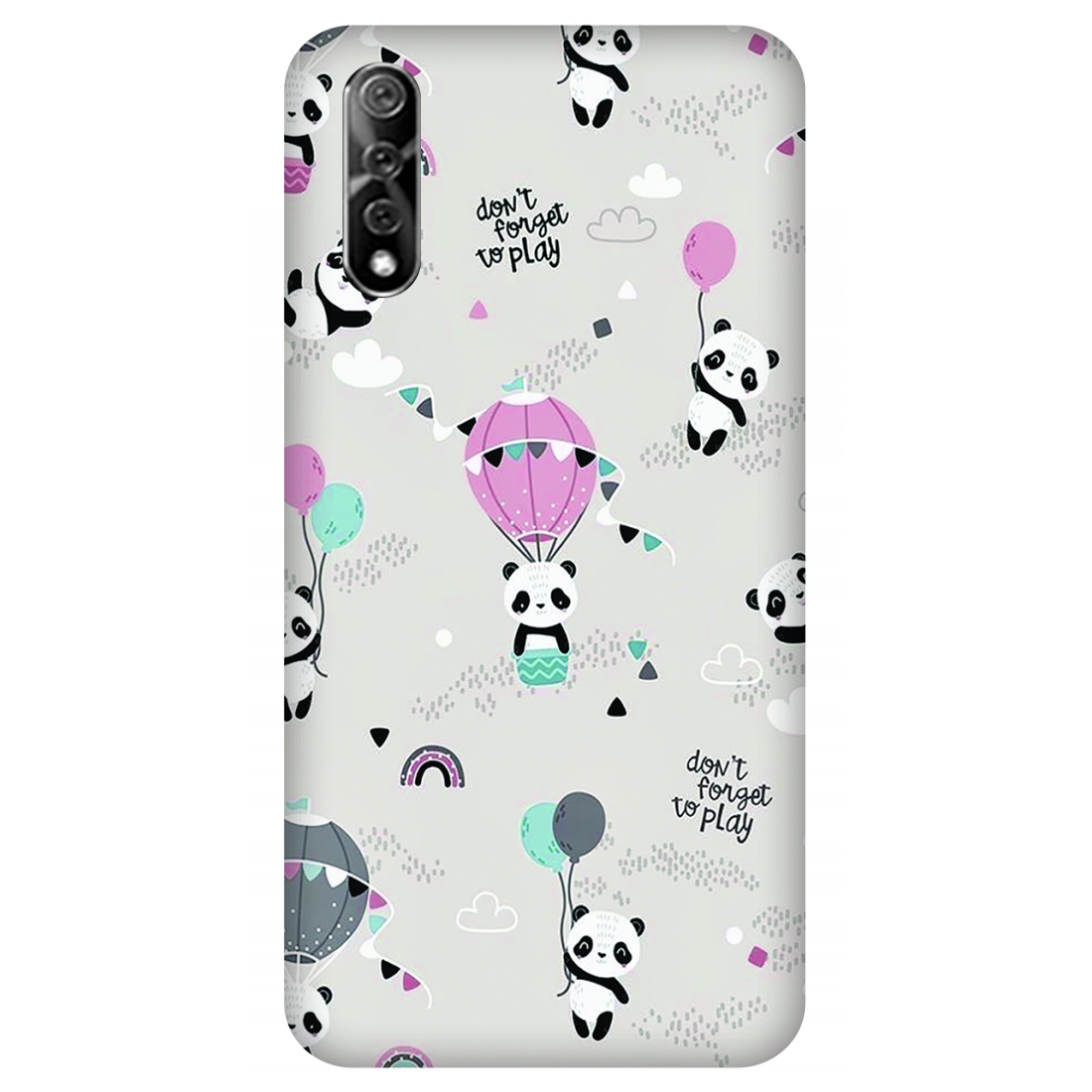 Playful Pandas and Balloons Case Vivo S1