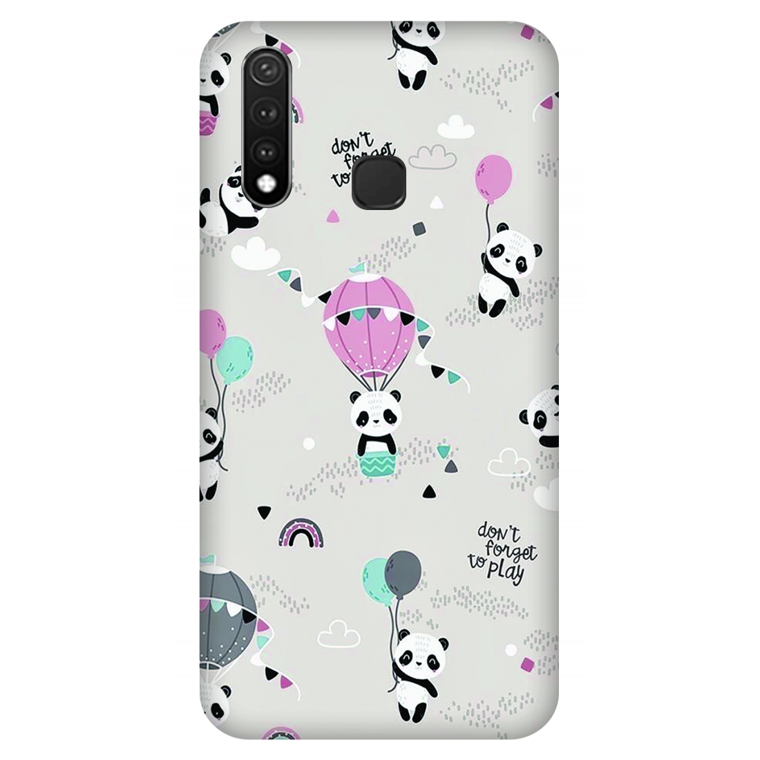 Playful Pandas and Balloons Case Vivo U3