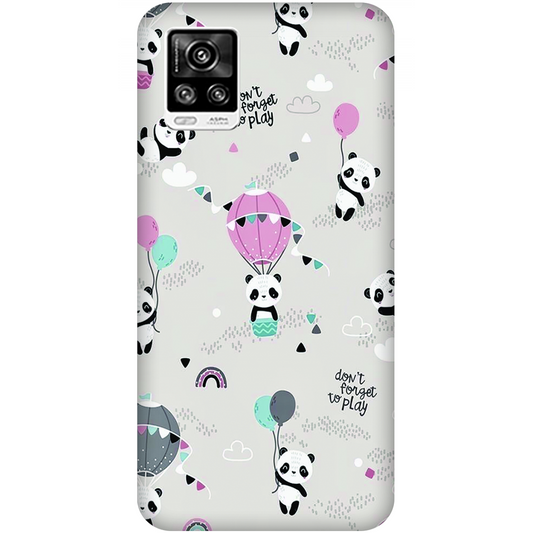 Playful Pandas and Balloons Case Vivo V20