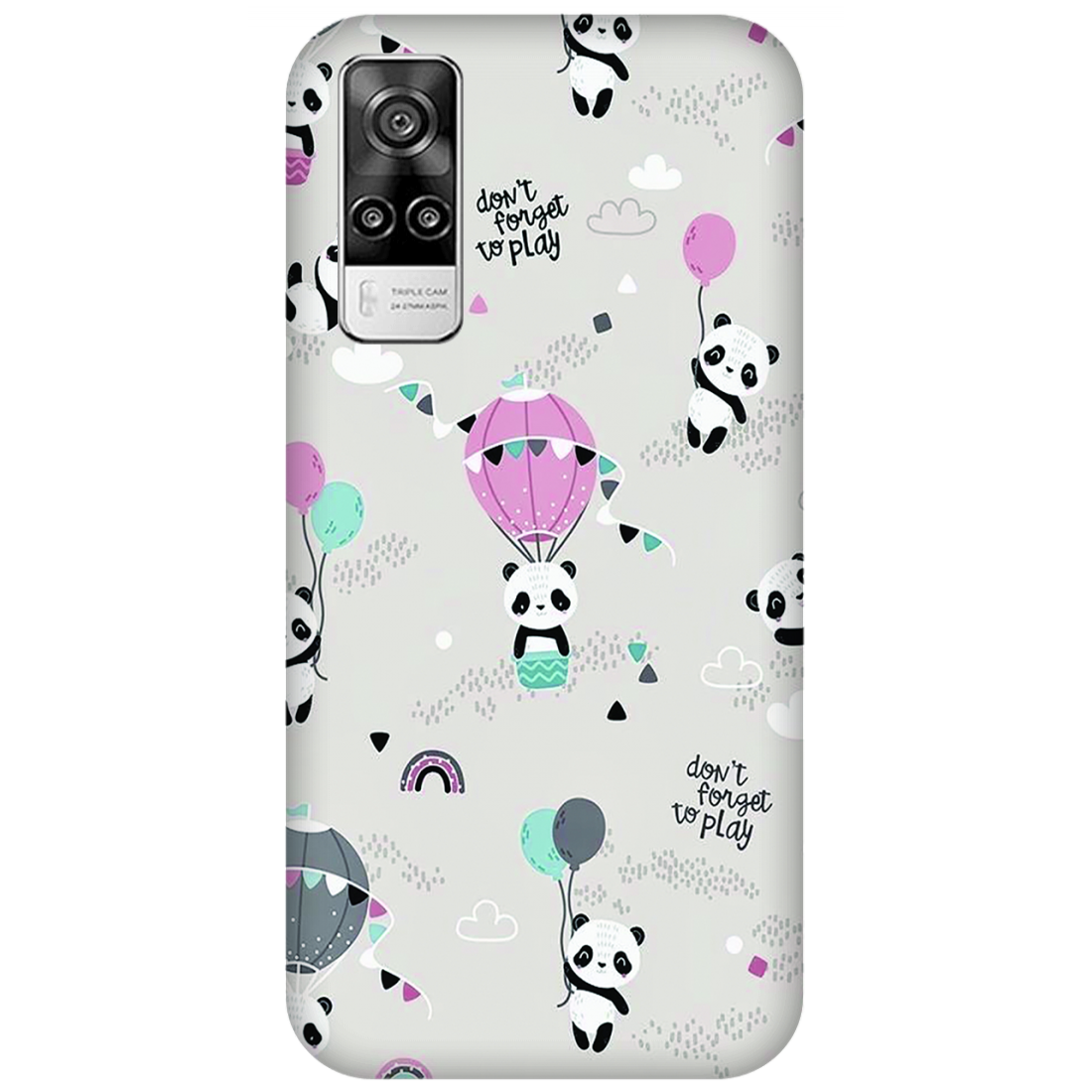 Playful Pandas and Balloons Case vivo Y51a