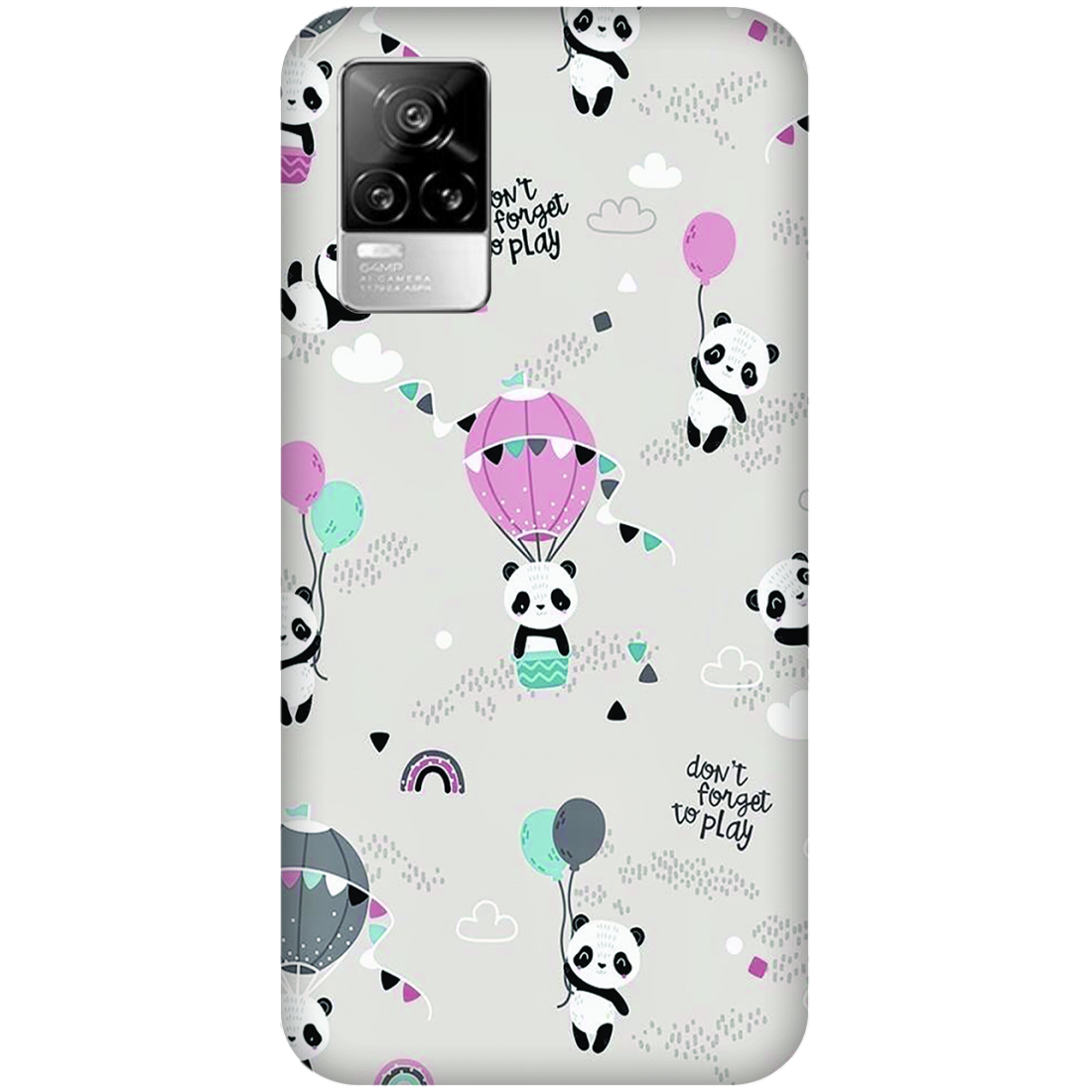 Playful Pandas and Balloons Case vivo Y73