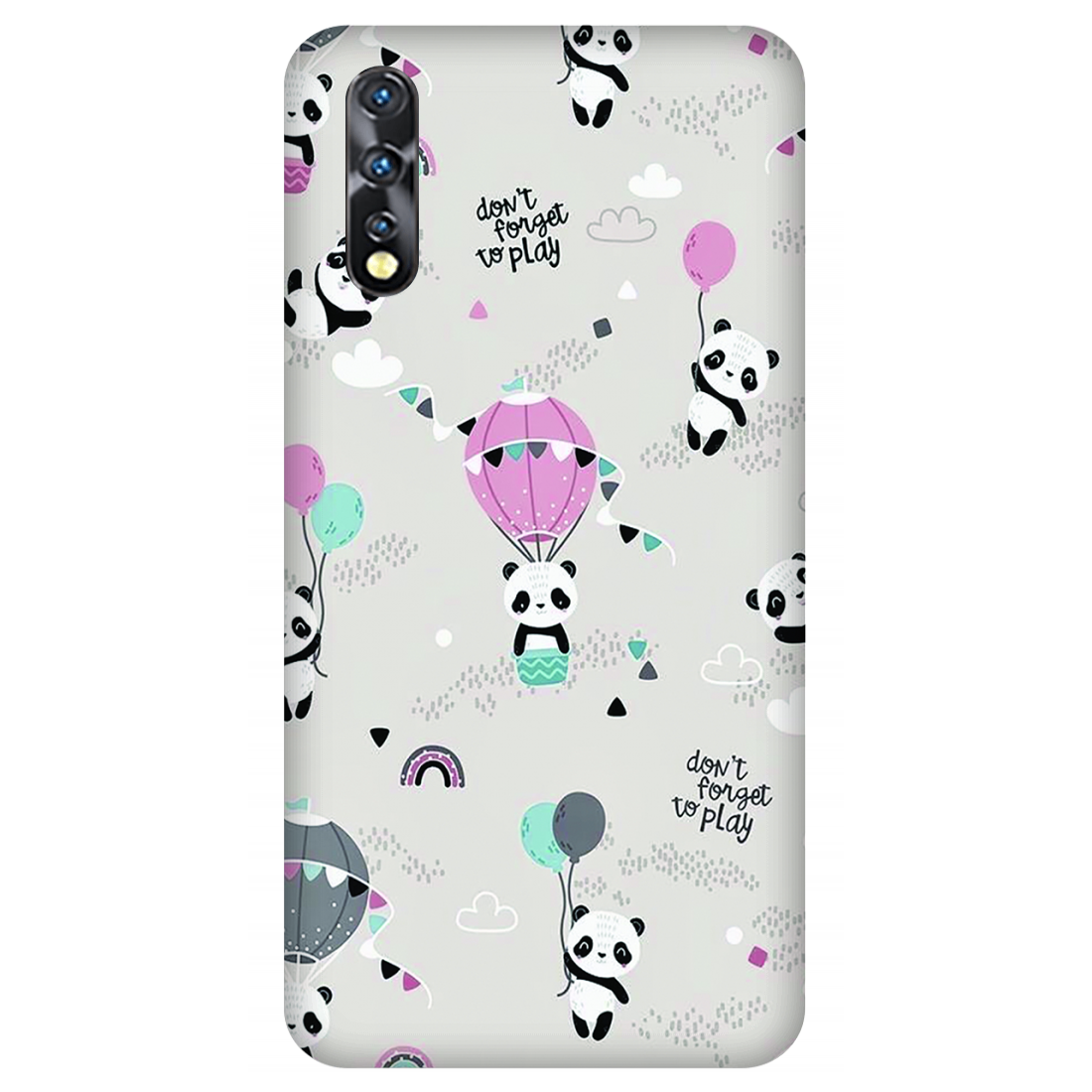 Playful Pandas and Balloons Case Vivo Z5