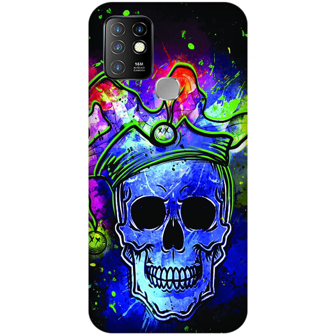 Psychedelic Royal Skull Case Infinix Hot 10