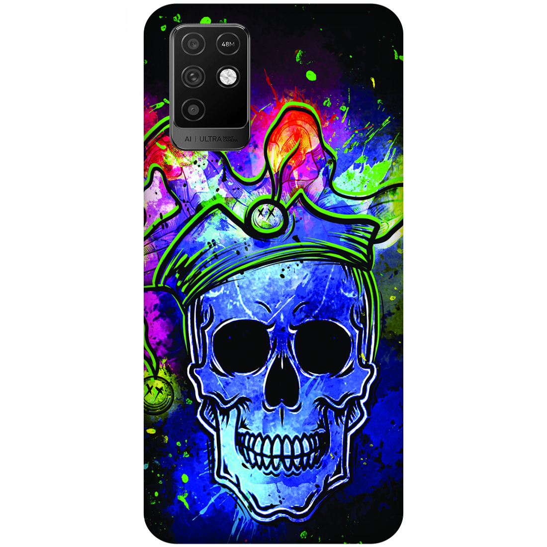 Psychedelic Royal Skull Case Infinix Note 10