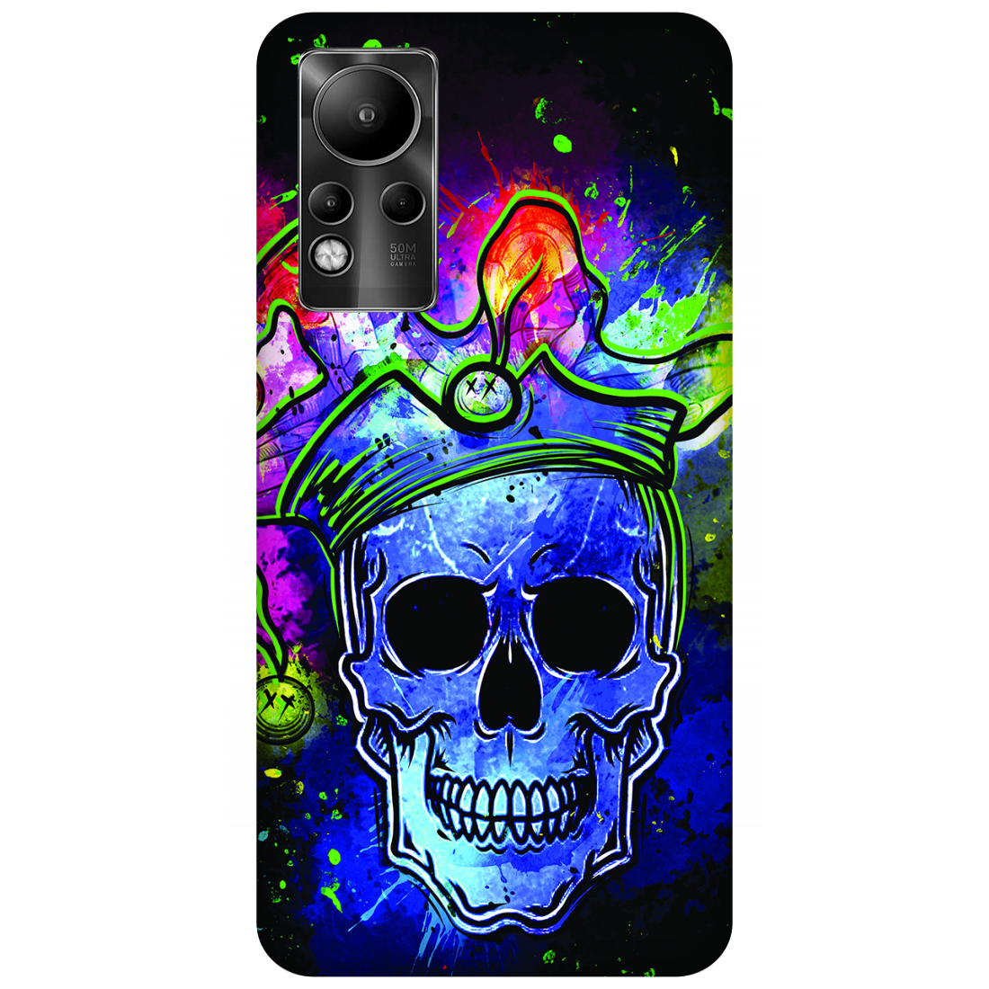 Psychedelic Royal Skull Case Infinix Note 11