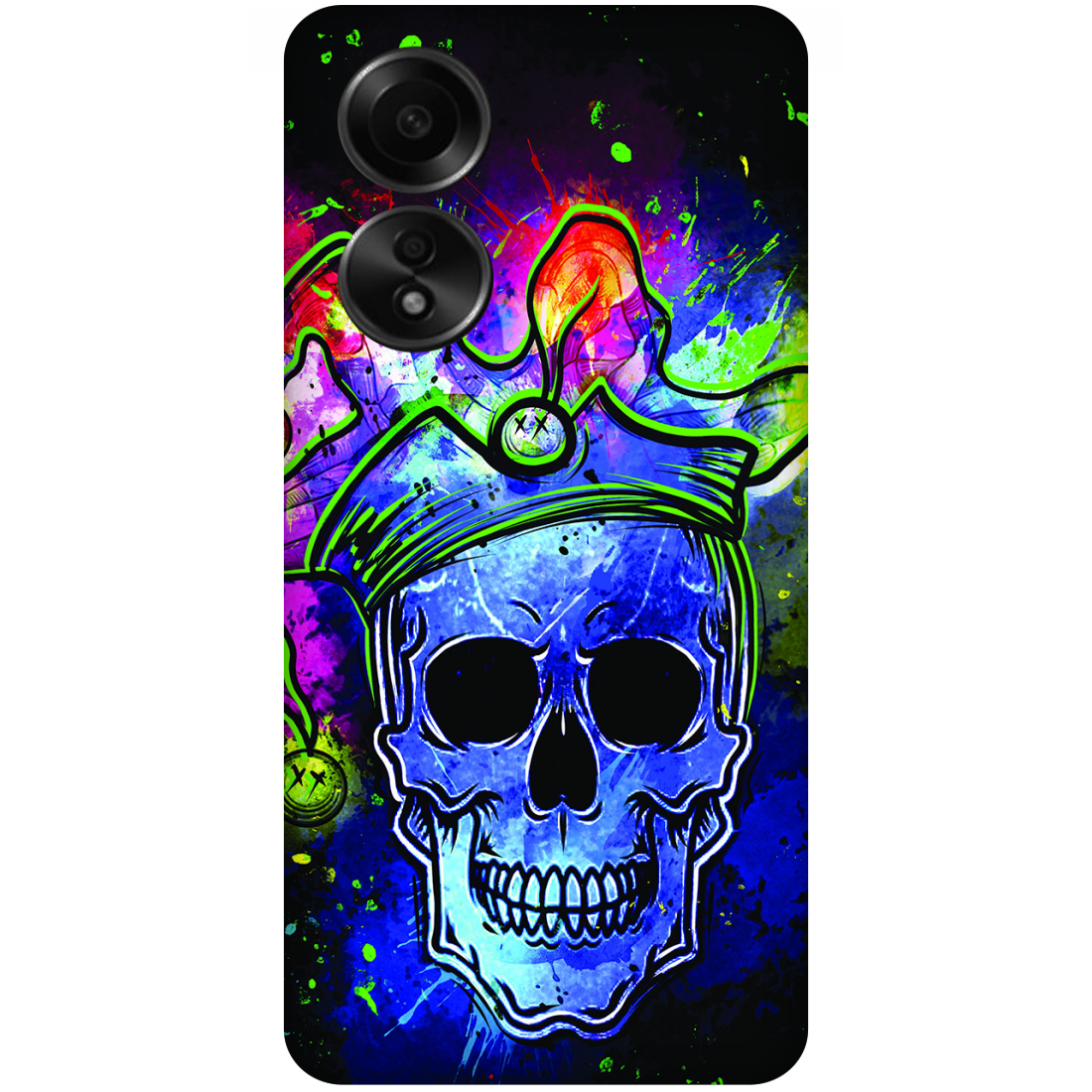 Psychedelic Royal Skull Case Oppo A58 4G