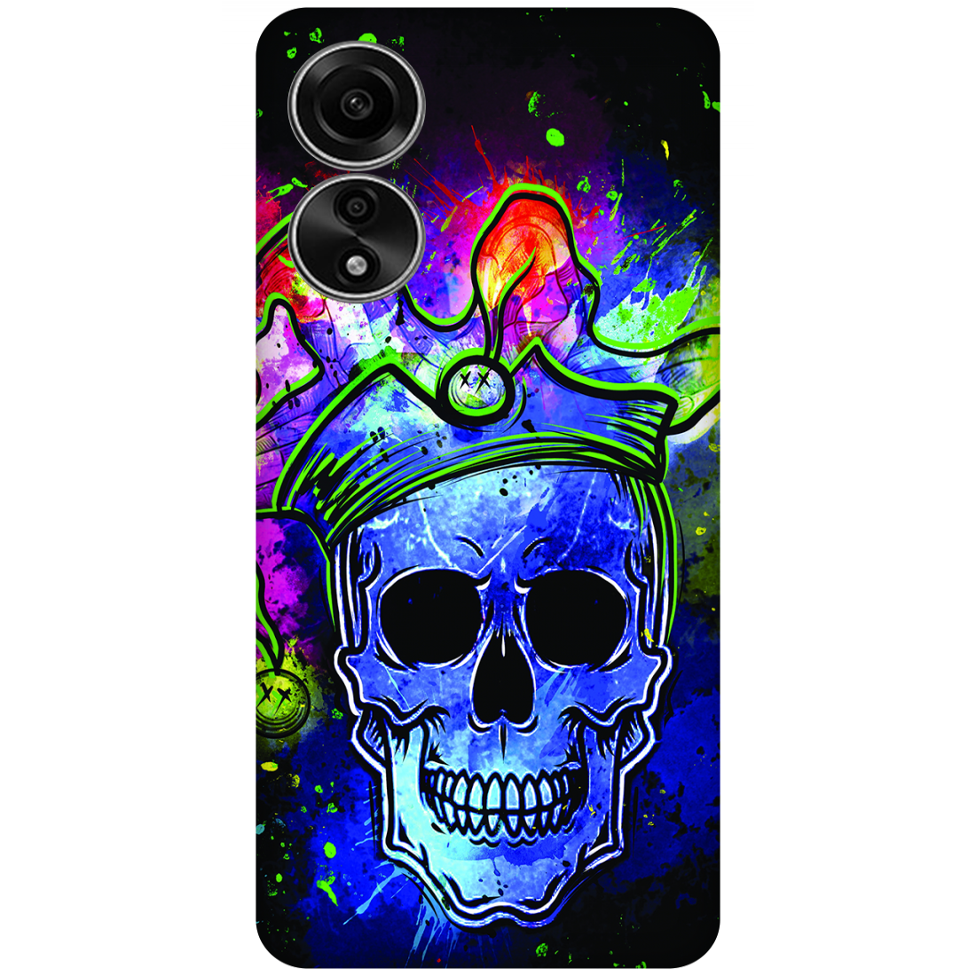 Psychedelic Royal Skull Case Oppo A78 4G