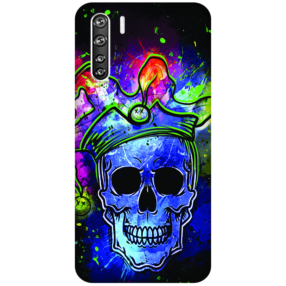 Psychedelic Royal Skull Case Oppo A91