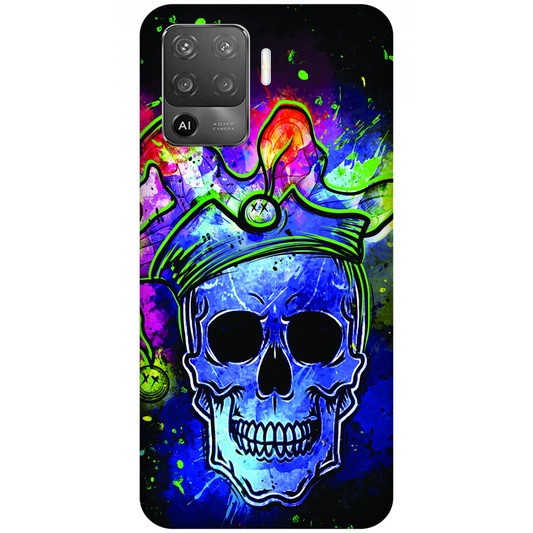 Psychedelic Royal Skull Case Oppo F19 Pro