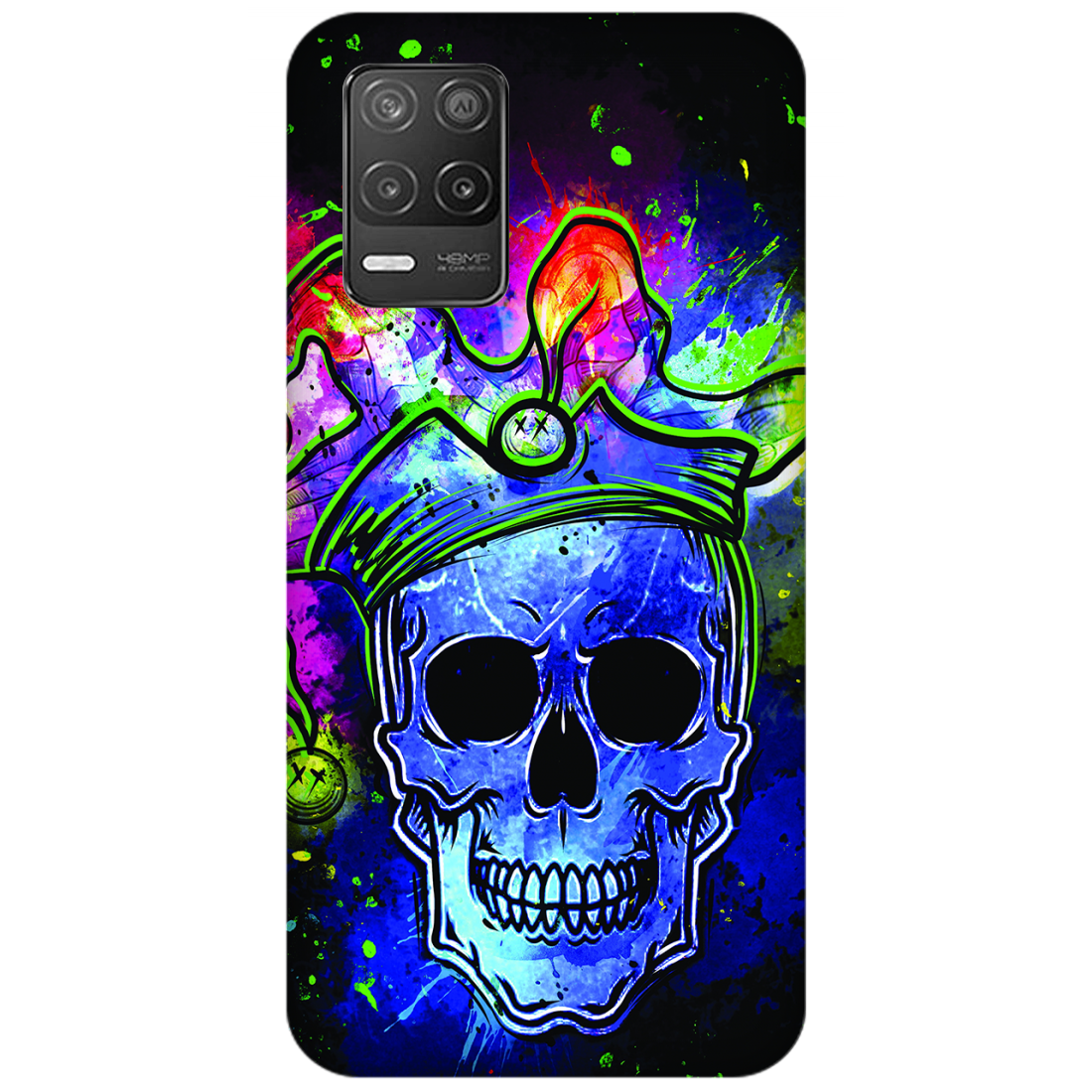 Psychedelic Royal Skull Case Realme 8 5G