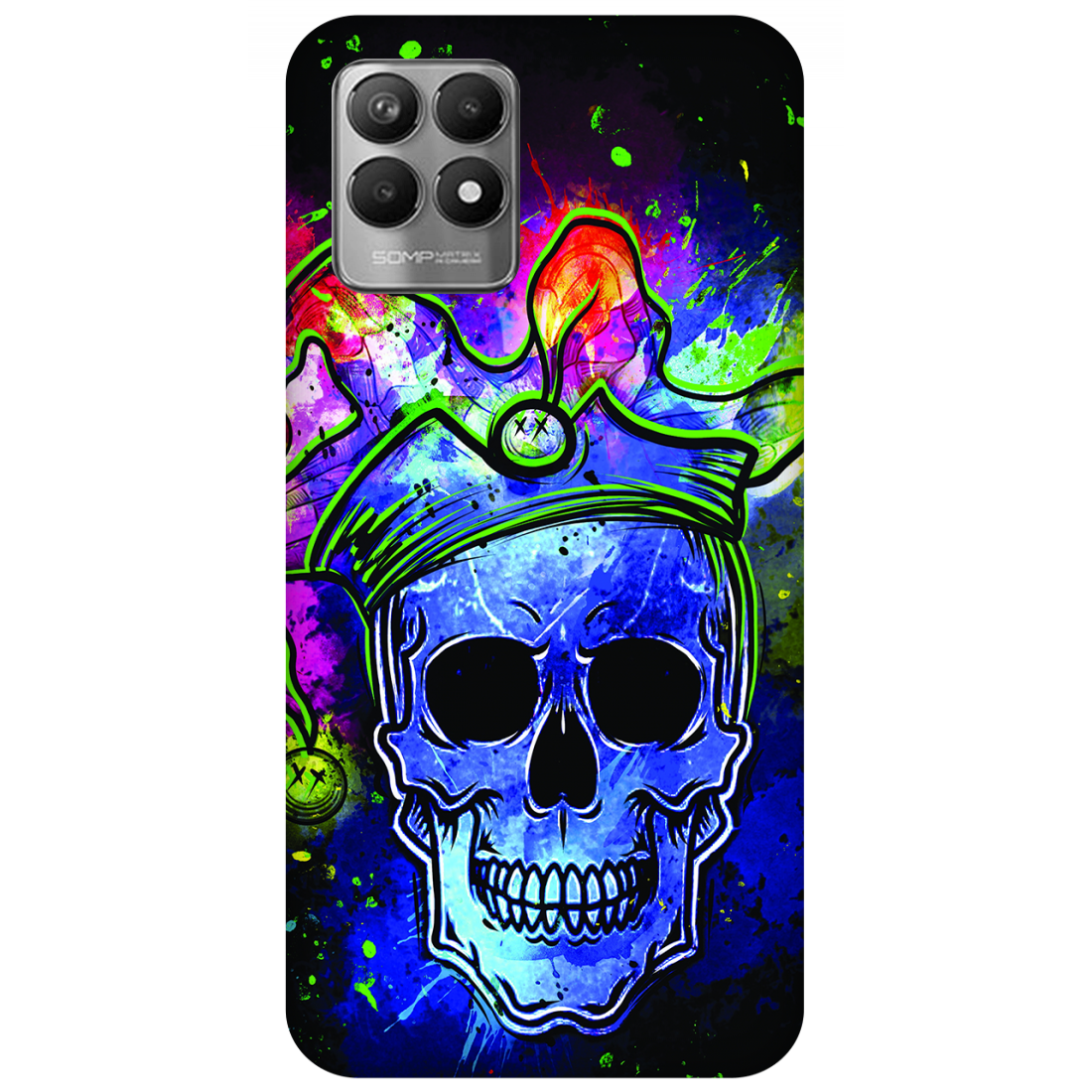 Psychedelic Royal Skull Case Realme 8i